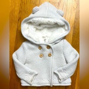Max Studio Baby Knit Hooded Jacket Coat 18M